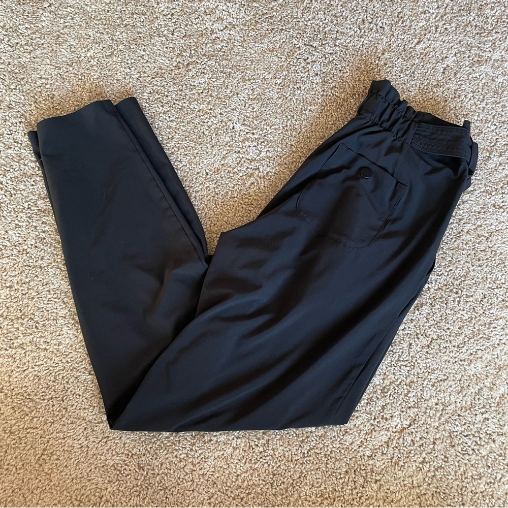 Athleta Black Performance Trousers with Tapered Fit